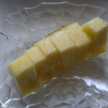 パイナップル、綺麗に切れました(*^_^*) 美味しかったです。